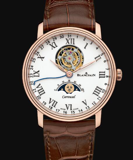 Blancpain Villeret Watch Review Carrousel Phases de Lune Replica Watch 6622L 3631 55B